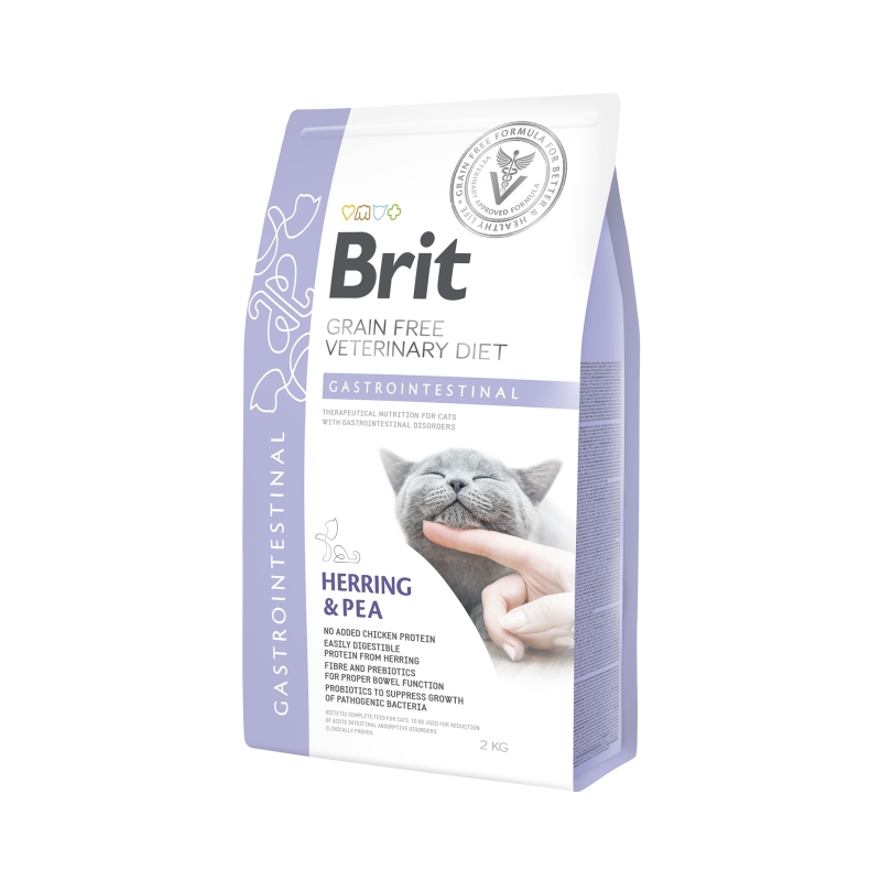 Brit Veterinary Diet Gastrointestinal erisööt kassidele 2kg Brit Veterinary Diet Gastrointestinal erisööt kassidele 2kg