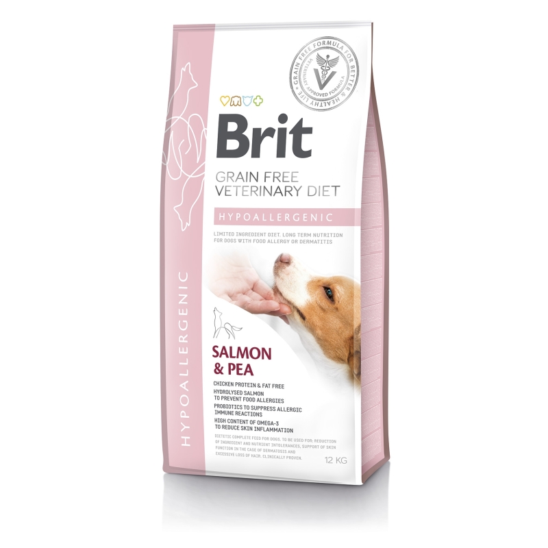 Brit Veterinary Diet Hypoallergenic erisööt koertele 12kg Brit Veterinary Diet Hypoallergenic erisööt koertele 12kg