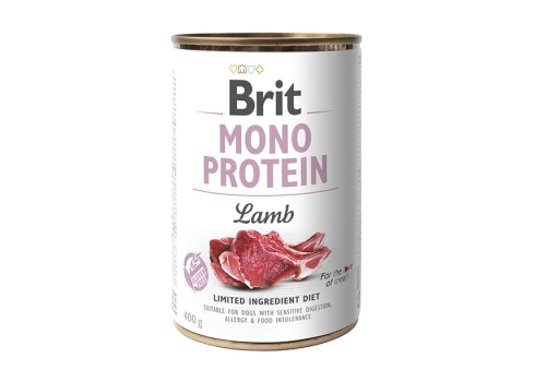 Brit Mono Protein Lamb konserv koertele 400g