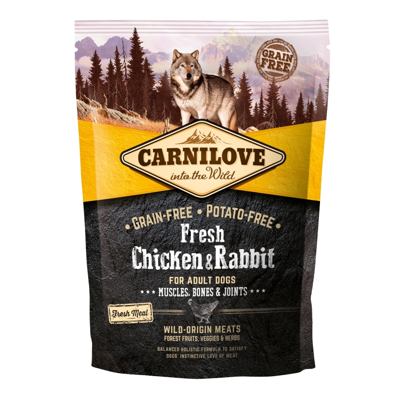 Carnilove Fresh Chicken & Rabbit for Adult koeratoit 1,5 kg Carnilove Fresh Chicken & Rabbit for Adult koeratoit 1,5 kg