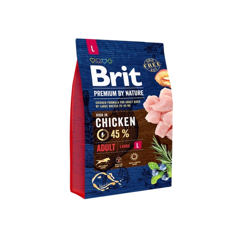 Brit Premium by Nature Adult L koeratoit 3 kg Brit Premium by Nature Adult L koeratoit 3 kg