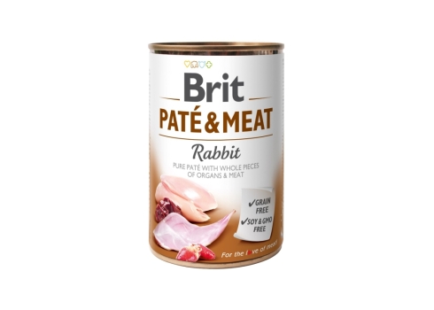 Brit Care Rabbit Paté & Meat konserv koertele 400g