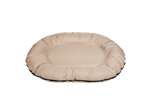 Cazo Oval Bed beež pesa koertele 105x140x17cm