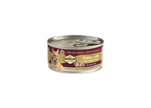 Carnilove Cat Chicken & Lamb konserv kassidele 100g