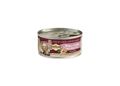 Carnilove Cat Turkey & Salmon kitten konserv kassipoegadele 100g
