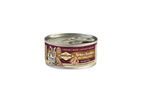 Carnilove Cat Turkey & Reindeer konserv kassidele 100g