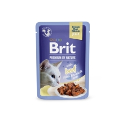 Brit Premium Cat Delicate Beef Fillets in Jelly märgtoit kassidele 85g
