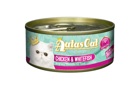 Aatas Cat Creamy Chicken & Whitefish konserv kassile 80g