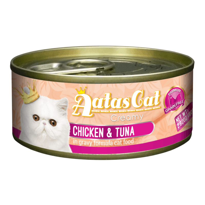 Aatas Cat Creamy Chicken & Tuna konserv kassile 80g Aatas Cat Creamy Chicken & Tuna konserv kassile 80g