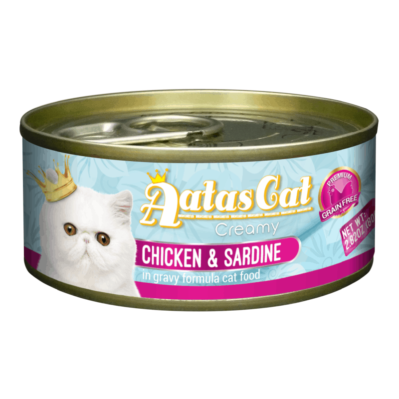 Aatas Cat Creamy Chicken & Sardine konserv kassile 80g Aatas Cat Creamy Chicken & Sardine konserv kassile 80g
