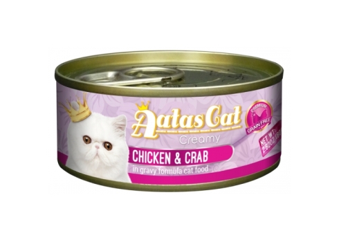 Aatas Cat Creamy Chicken & Crab konserv kassile 80g