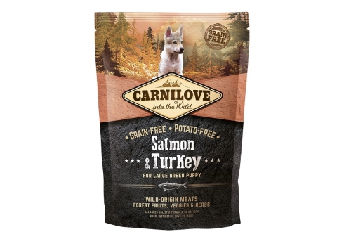 Carnilove Salmon & Turkey for Large Breed Puppies koeratoit 1,5 kg