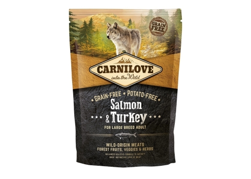 Carnilove Salmon & Turkey for Large Breed Adult koeratoit 1,5 kg
