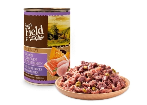 Sam's Field Salmon & Chicken with Pumpkin konserv koertele 400g