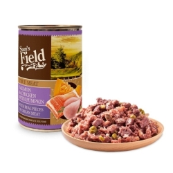 Sam's Field Salmon & Chicken with Pumpkin konserv koertele 400g
