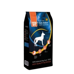 Total Bite kutsikatele gluteeni- ja teraviljavaba, värske kanalihaga 10 kg