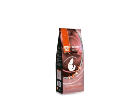 Total Bite kassitoit lõhega 2kg
