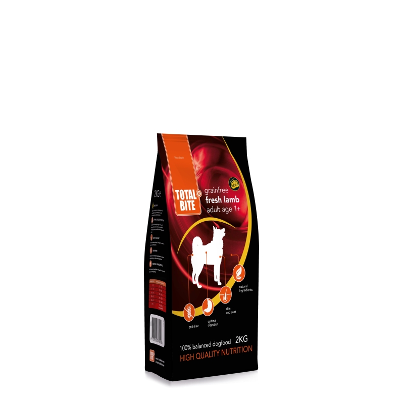 Total Bite Grain Free koeratoit värske lambalihaga 2kg Total Bite Grain Free koeratoit värske lambalihaga 2kg