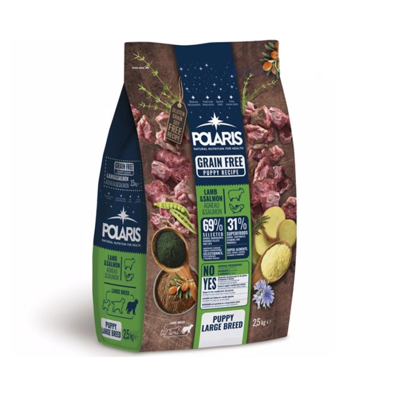 Polaris grainfree puppy large Lamb & Salmon 2,5kg