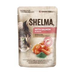 Shelma kassieine lõhefileed spirulinaga kastmes 28x85g