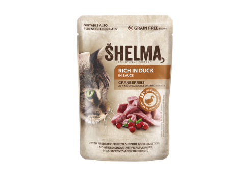 Shelma kassieine pardifileed jõhvikatega kastmes 28x85g