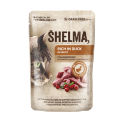 Shelma kassieine pardifileed jõhvikatega kastmes 28x85g