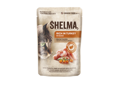 Shelma kassieine kalkunifileed astelpajuga kastmes 28x85g