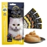 FINE CAT Exclusive KANA JA KREVETI Kreemjas suupiste kassidele 4x15g