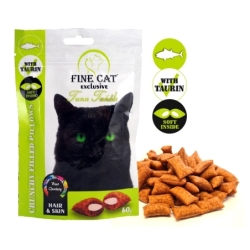 FINE CAT HAIR&SKIN tuunikala täidisega padjad kassidele  60g