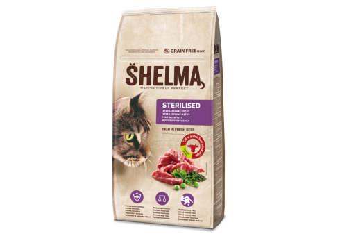 Shelma steril.kassidele värske loomalihaga, tervaviljavaba 8kg