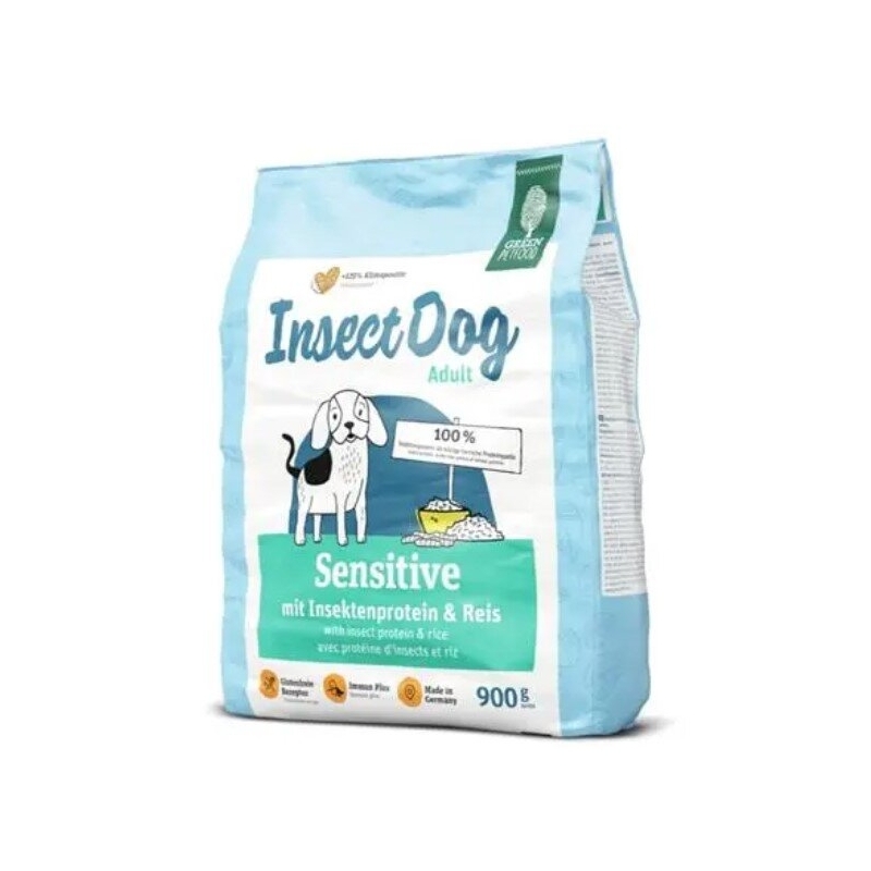 Green Dog sensitive putukavalgu-ja riisiga 900g Green Dog sensitive putukavalgu-ja riisiga 900g