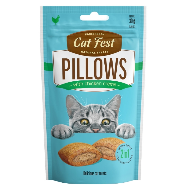 Cat Fest Padjakesed kanapüreega kassidele 30g Cat Fest Padjakesed kanapüreega kassidele 30g