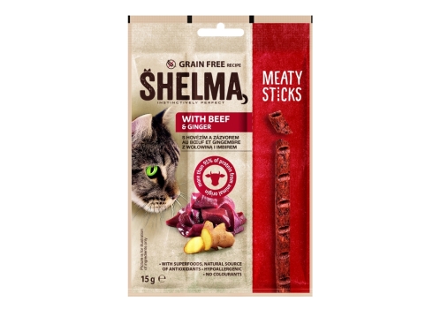 Shelma veise ja ingveriga pulgad kassidele  15g