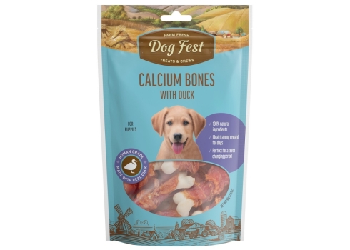 Dog Fest kutsikamaius kaltsiumipulgad pardifileega 90g