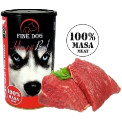 Fine Dog veisekonserv koertele 100%liha 8x1200g
