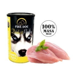 Fine Dog linnulihakonserv koertele 100%liha 8x1200g