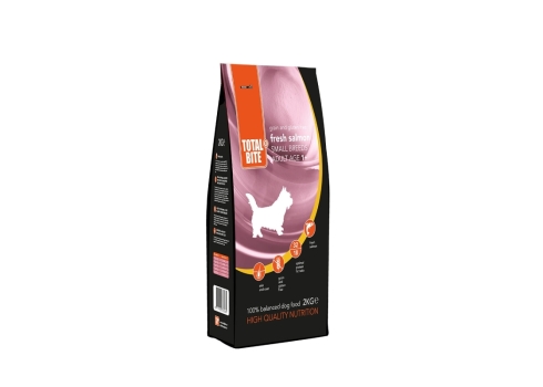 Total Bite Grain Gree Small Breed lõhega koeratoit 2kg