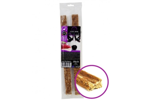 FINE DOG pardi pulgad  96% LIHA 100g - 2 pcs