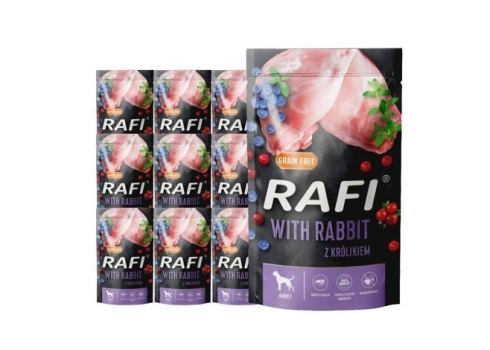 Rafi koerakonserv küülikuliha, mustikate ja jõhvikatega 10x500 g