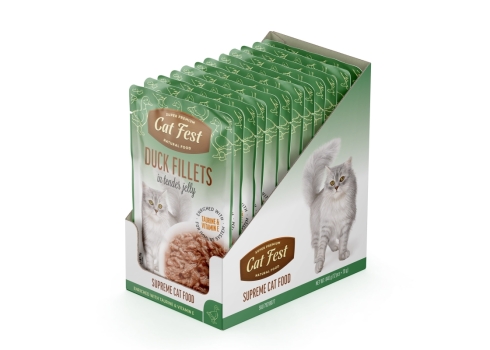 Cat Fest Duck fillets in jelly kassitoit 12x70g