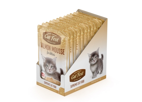 Cat Fest Salmon mousse kassipoegadele 12x70g