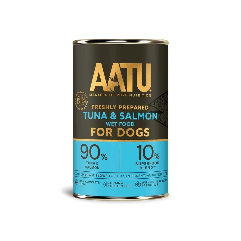 Aatu konserv koertele tuunikala ja lõhega 400 g