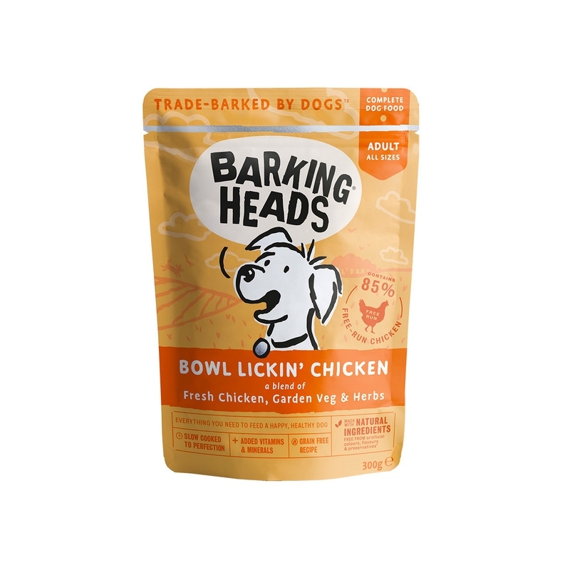 Barking Heads Bowl Lickin Chicken koera einekotike 300 g Barking Heads Bowl Lickin Chicken koera einekotike 300 g