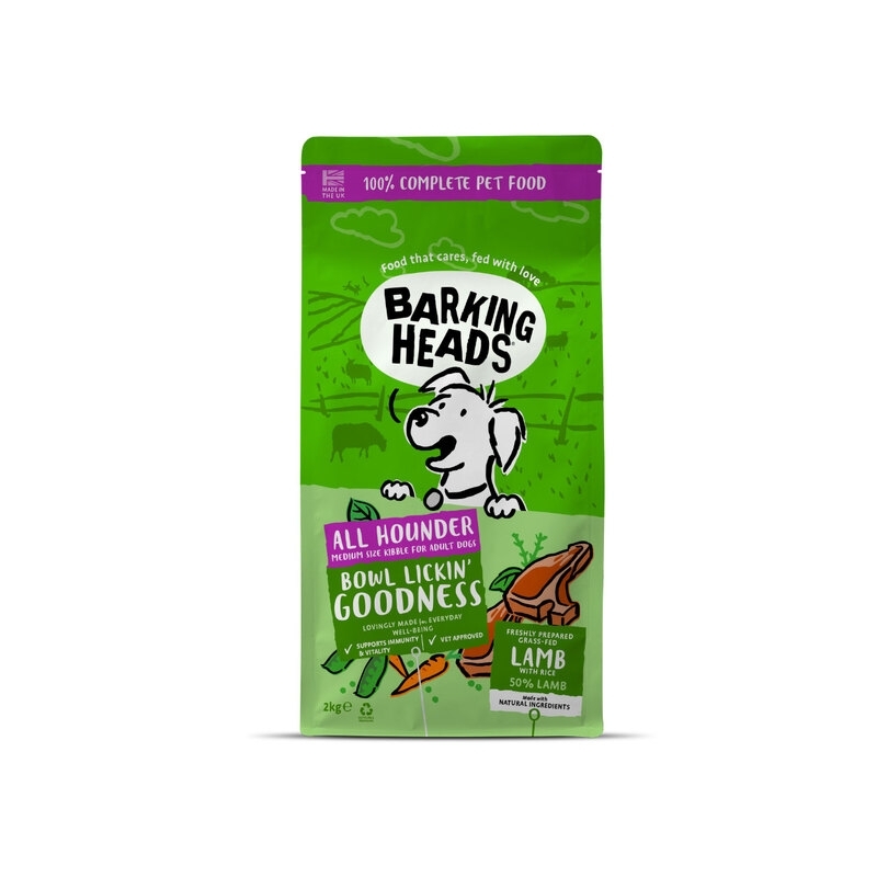 Barking Heads Bowl Lickin Goodness koera kuivtoit lambalihaga, 2 kg Barking Heads Bowl Lickin Goodness koera kuivtoit lambalihaga, 2 kg