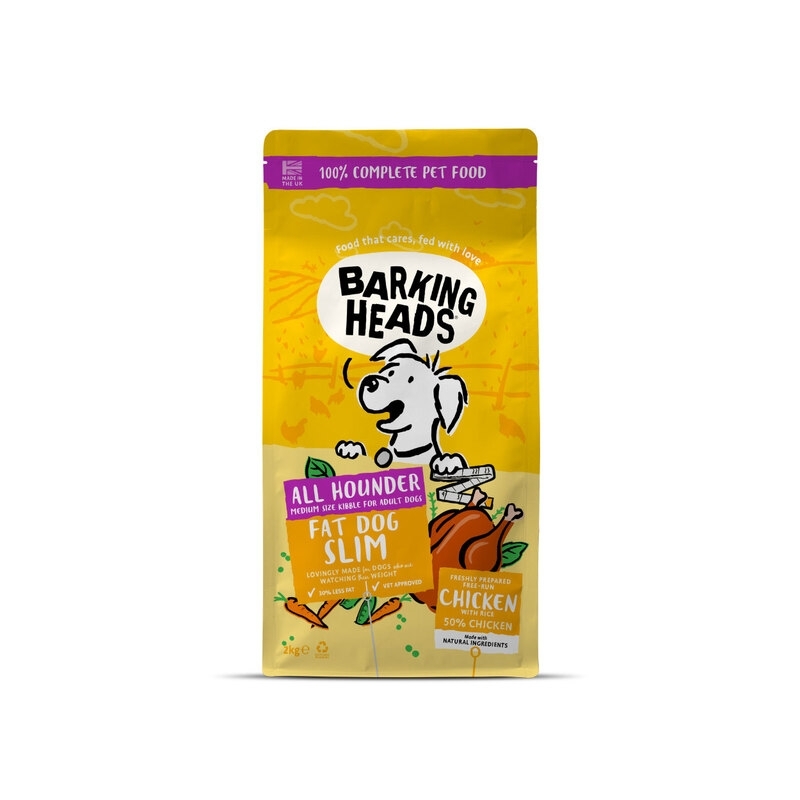 Barking Heads Fat Dog Slim koera kuivtoit kanaga, 2 kg Barking Heads Fat Dog Slim koera kuivtoit kanaga, 2 kg