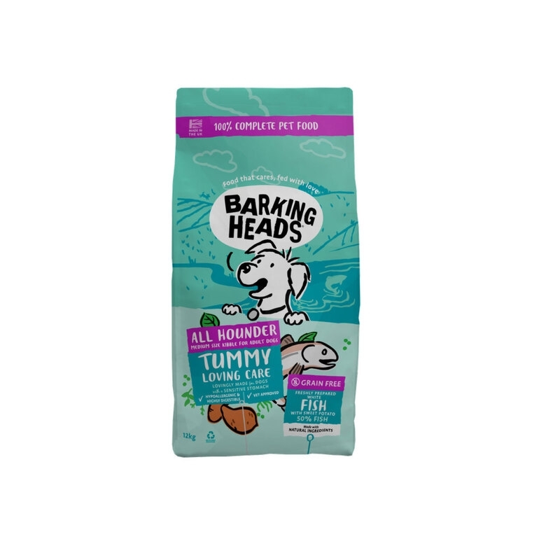 Barking Heads All Hounder Tummy Lovin Care koera täissööt, 2kg Barking Heads All Hounder Tummy Lovin Care koera täissööt, 2kg