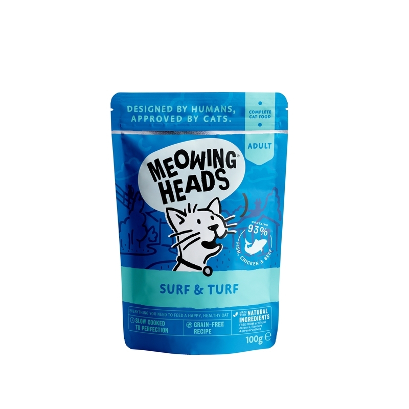 Meowing Heads kassi einekotike Supurrr Surf & Turf 100 g Meowing Heads kassi einekotike Supurrr Surf & Turf 100 g