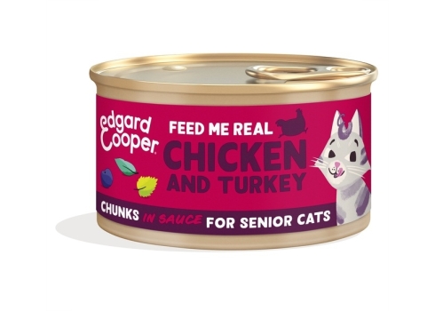 Edgard Cooper konserv eakale kassile kalkuni ja kanaga 85 g