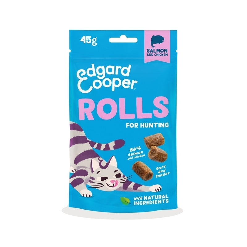 Edgard Cooper kassi maius Rolls, lõhe-kana 45g Edgard Cooper kassi maius Rolls, lõhe-kana 45g