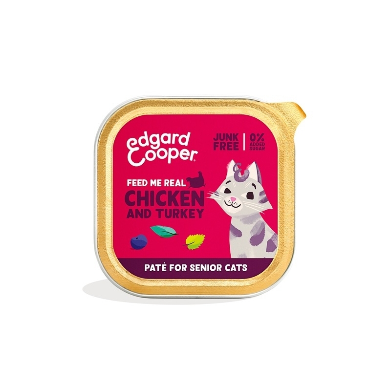 Edgard Cooper pasteet eakale kassile kalkuni ja kanaga 85 g Edgard Cooper pasteet eakale kassile kalkuni ja kanaga 85 g